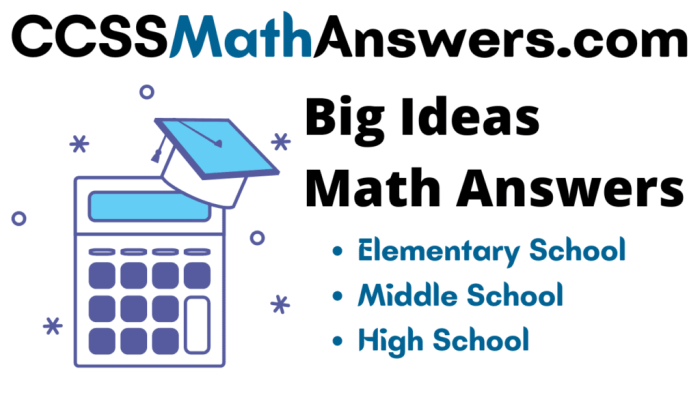 Big ideas math chapter 8 answer key