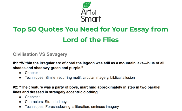 Lord of the flies quotes chapter 11