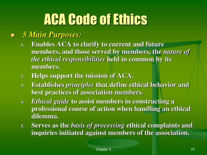 Aca ethics