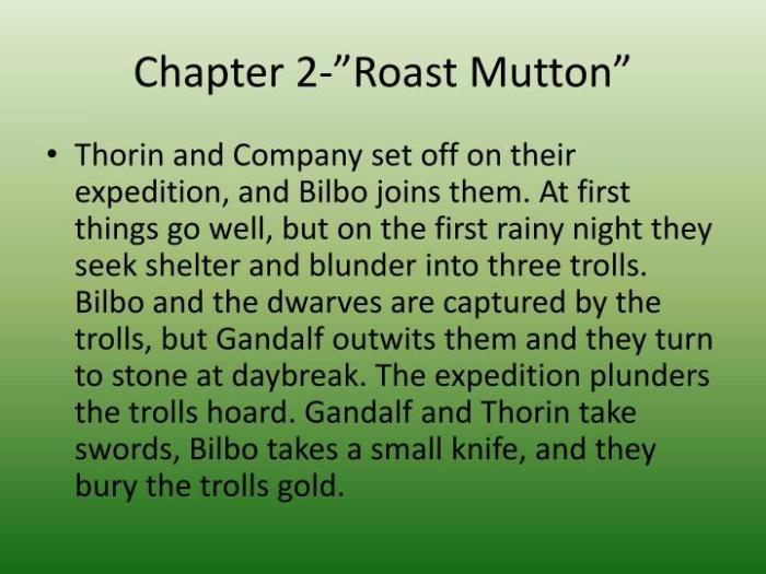 The hobbit summary chapter 2