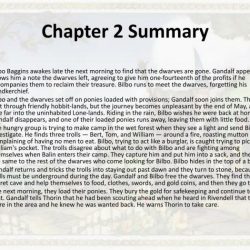 The hobbit summary chapter 2