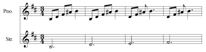 The following musical excerpt is from a recitative