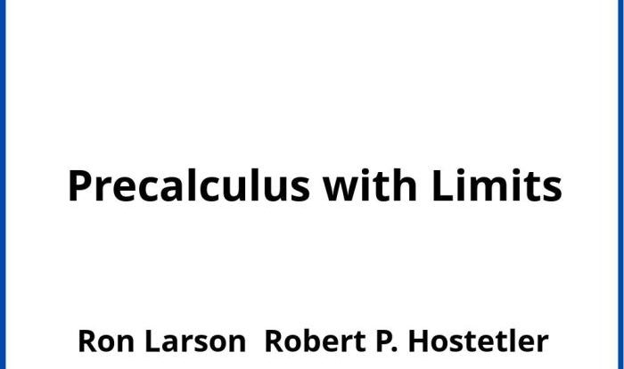 Precalculus with limits pdf 5th edition